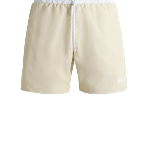 Hugo Boss Short de bain en tissu à séchage rapide avec détails contrastants