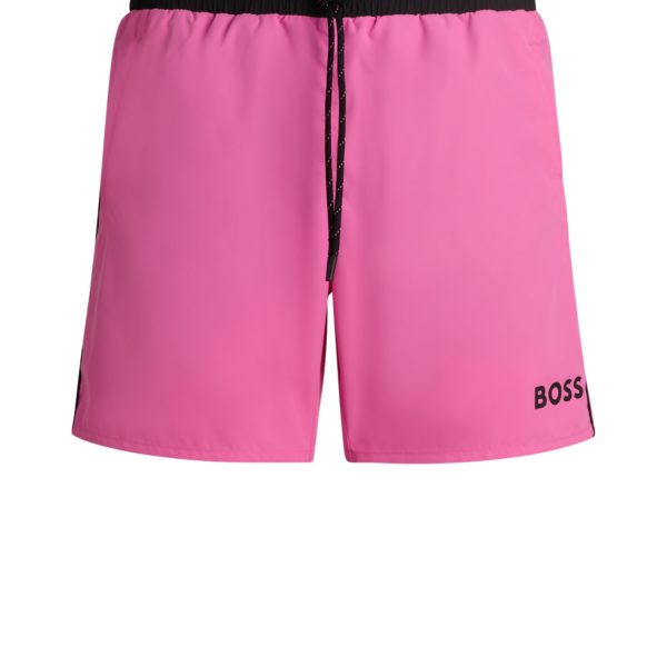 Hugo Boss Short de bain en tissu à séchage rapide avec détails contrastants