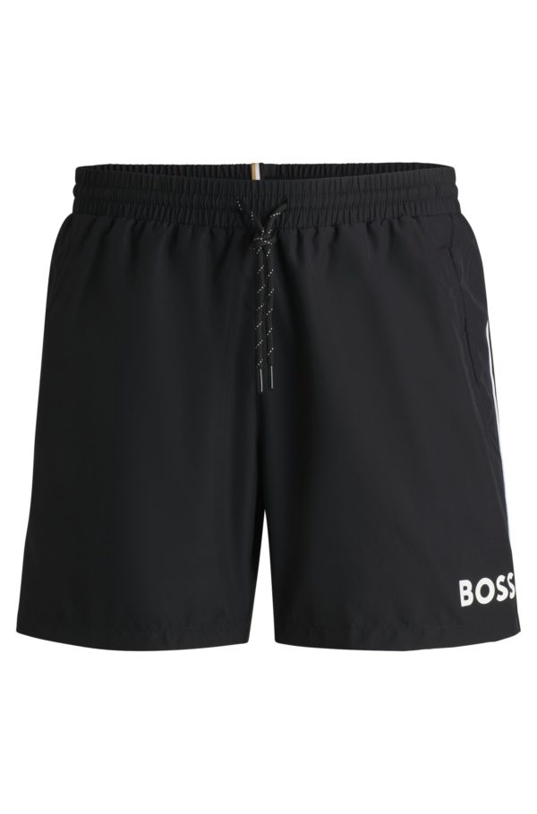 Hugo Boss Short de bain en tissu à séchage rapide avec détails contrastants