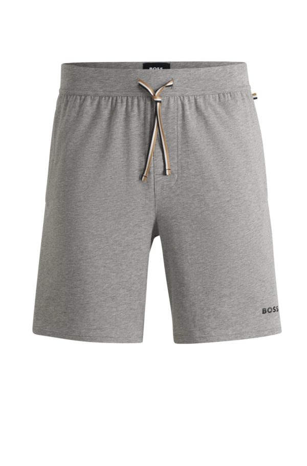 Hugo Boss Short de pyjama en coton stretch à logo imprimé