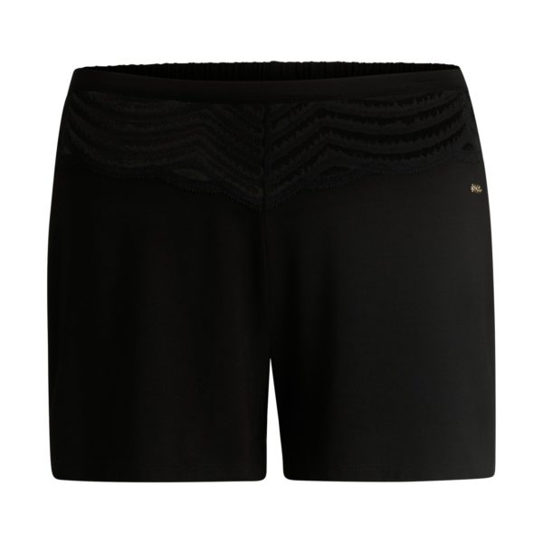 Hugo Boss Short de pyjama en tissu stretch avec finitions en dentelle