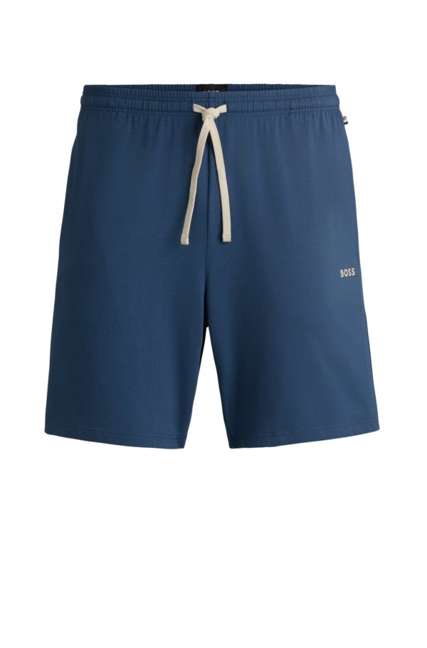 Hugo Boss Short en jersey de coton stretch avec logo brodé