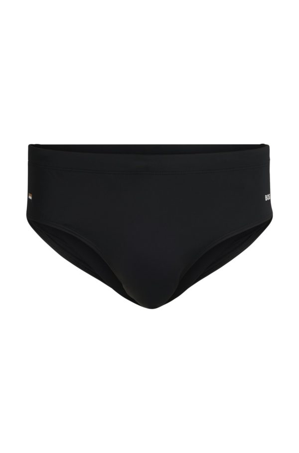 Hugo Boss Slip de bain en jersey à rayures emblématiques et logo
