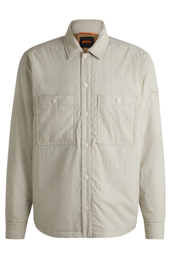 Hugo Boss Surchemise Oversize en tissu froissé avec garnissage léger