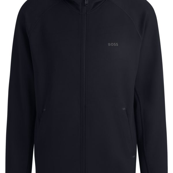 Hugo Boss Sweat à capuche Actif en tissu stretch à fermeture éclair et gestion de l’humidité
