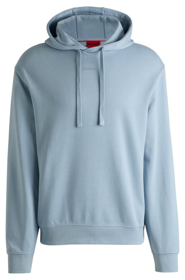 Hugo Boss Sweat à capuche Relaxed en molleton de coton à logo imprimé
