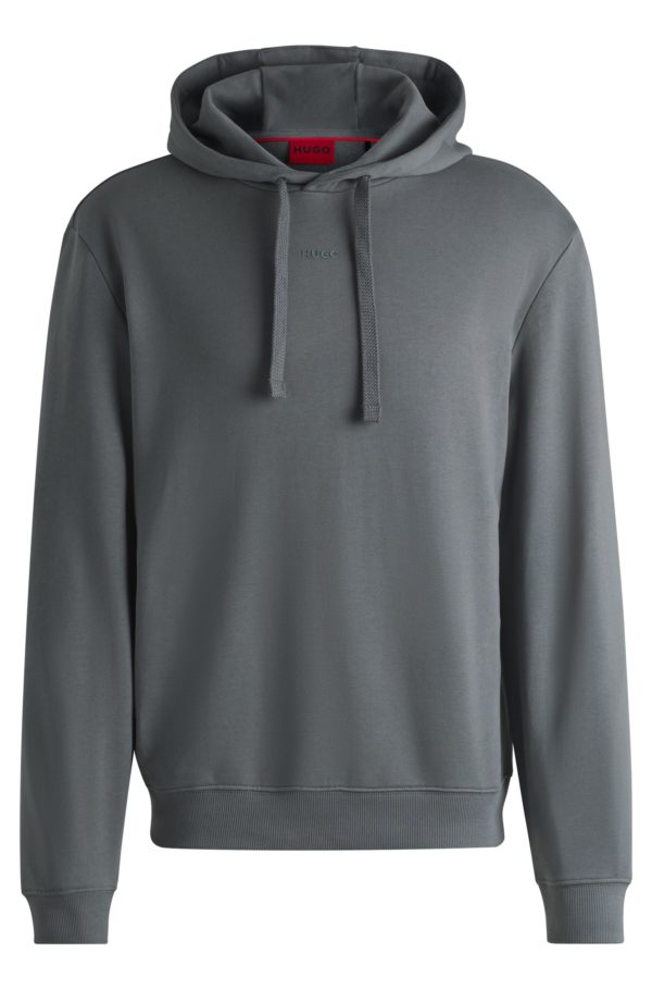 Hugo Boss Sweat à capuche Relaxed en molleton de coton à logo imprimé