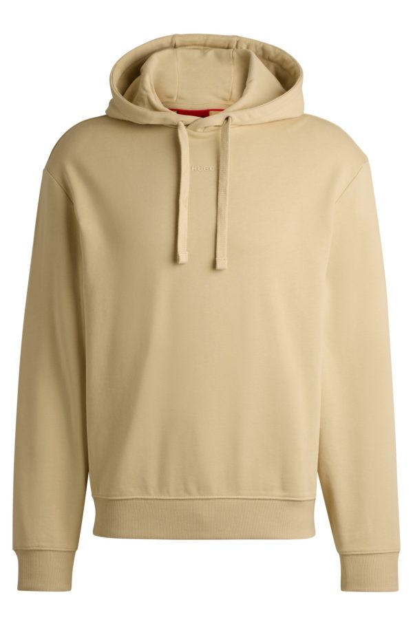 Hugo Boss Sweat à capuche Relaxed en molleton de coton à logo imprimé