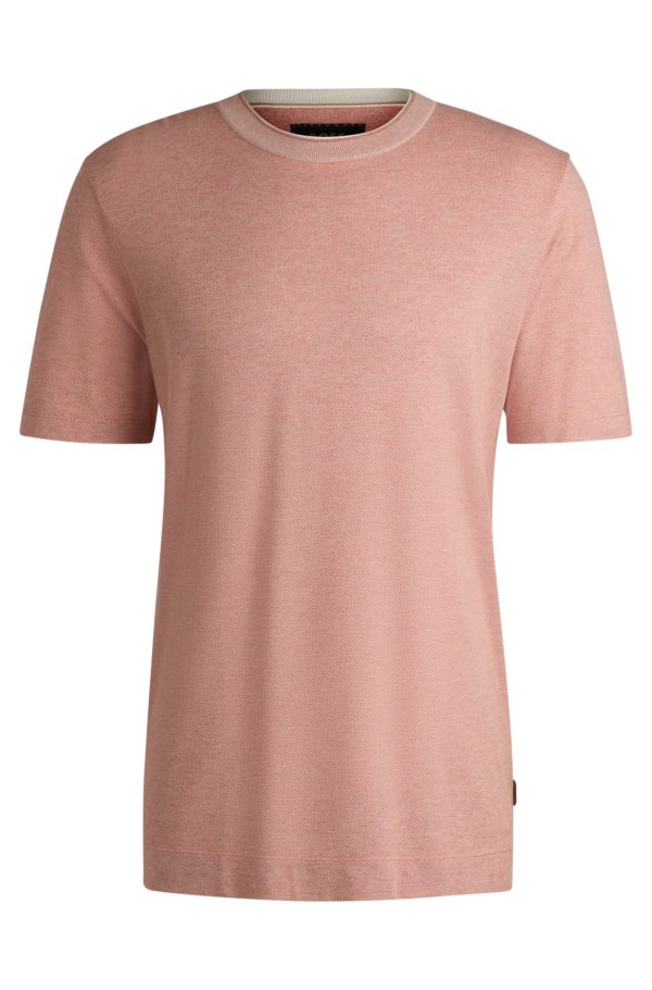 Hugo Boss T-shirt Regular en coton et soie
