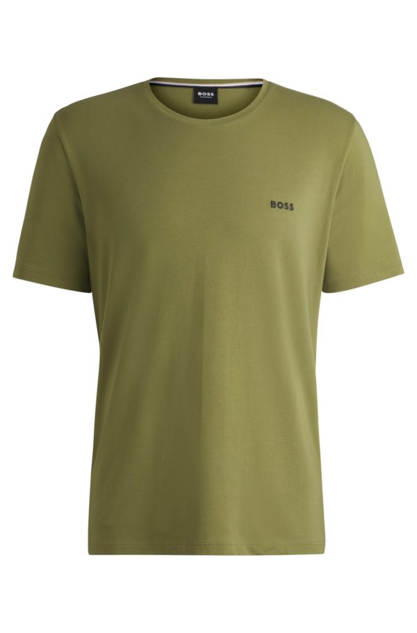 Hugo Boss T-shirt Regular en coton stretch à logo brodé