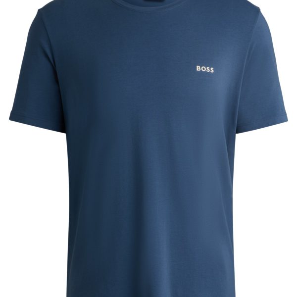 T-shirt Regular en coton stretch à logo brodé – Hugo Boss