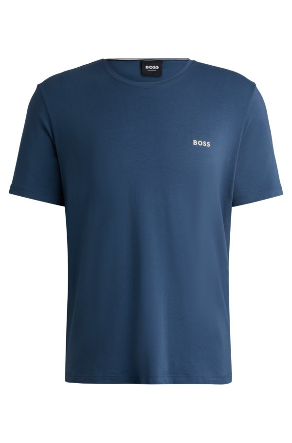 Hugo Boss T-shirt Regular en coton stretch à logo brodé