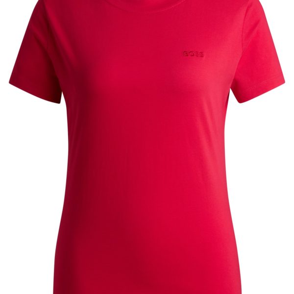 Hugo Boss T-shirt Slim en jersey de coton avec logo ton sur ton