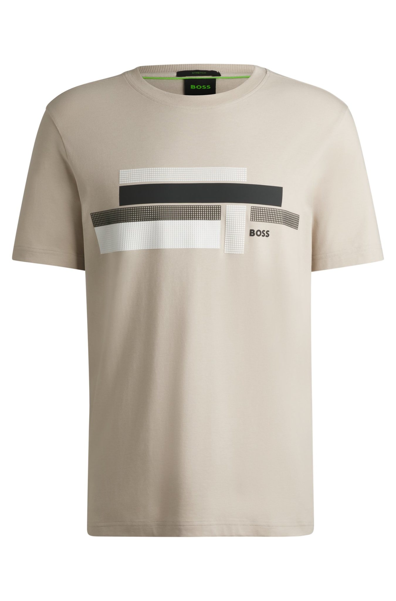 Hugo Boss T-shirt coupe décontractée en tissu stretch avec logo artistique