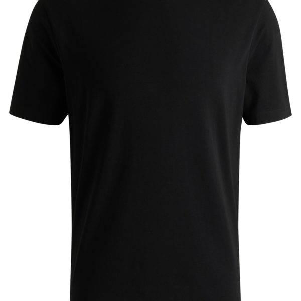 Hugo Boss T-shirt en coton stretch avec logo au col