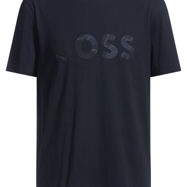 Hugo Boss T-shirt en jersey de coton avec logo imprimé