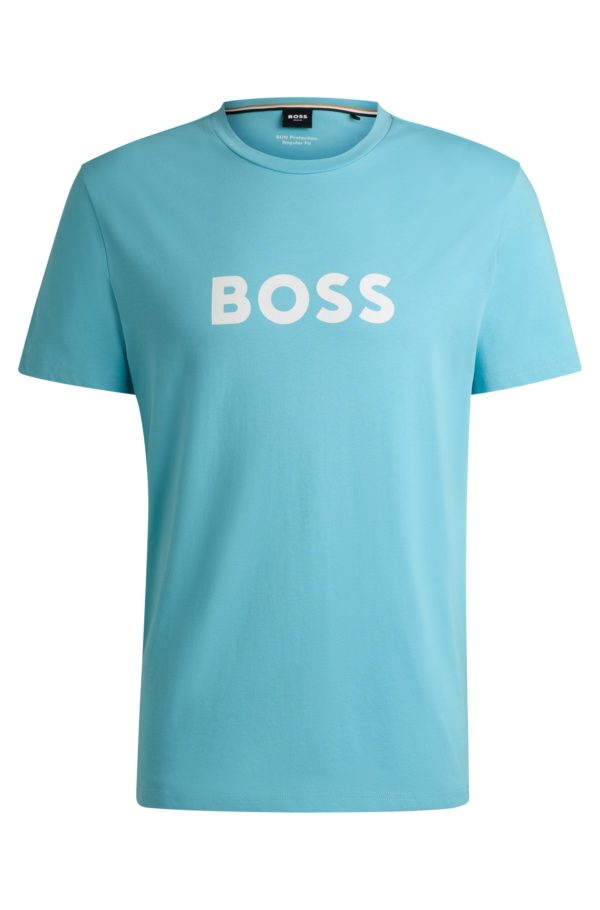 Hugo Boss T-shirt en jersey de coton avec protection anti-UV SPF 50+