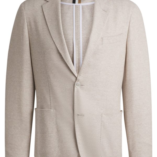 Veste Regular à motif en lin et coton – Hugo Boss