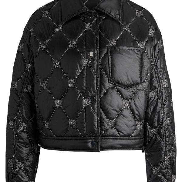 Hugo Boss Veste Regular déperlante à logos revisités