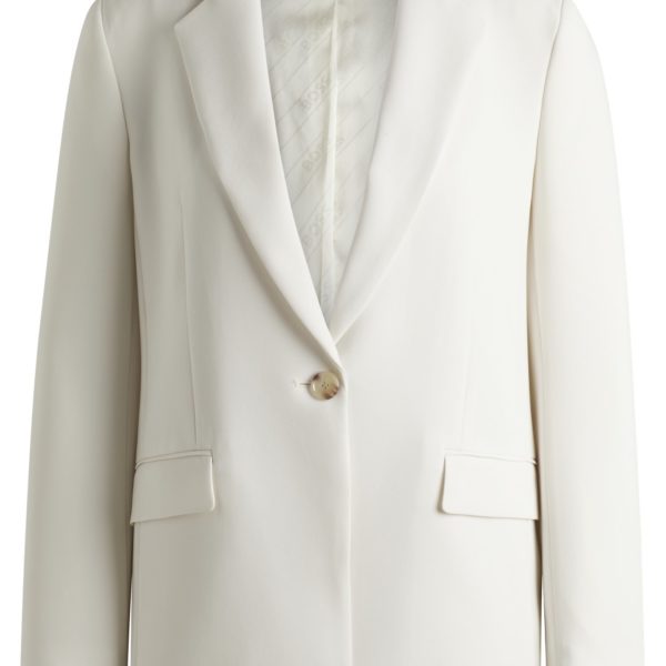 Hugo Boss Veste Regular en crêpe infroissable
