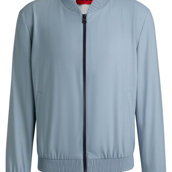 Hugo Boss Veste Slim en laine mélangée stretch