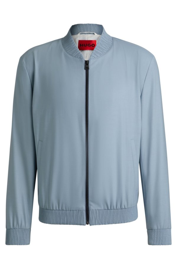 Hugo Boss Veste Slim en laine mélangée stretch