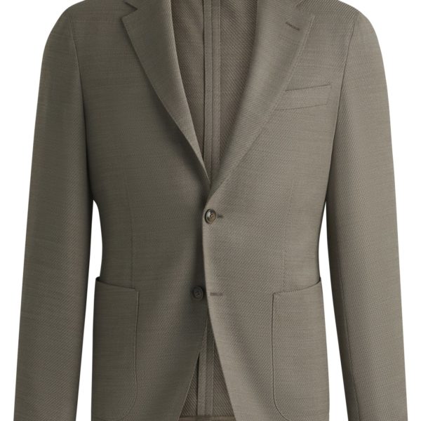 Hugo Boss Veste Slim en laine mélangée stretch performante