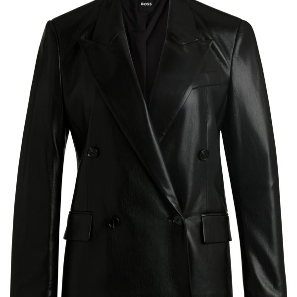 Veste croisée Regular en similicuir – Hugo Boss