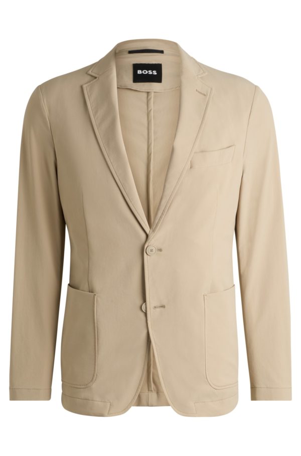 Hugo Boss Veste de costume Slim en tissu softshell stretch idéal pour voyager