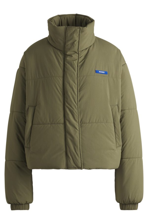 Hugo Boss Veste déperlante Relaxed avec badge logoté en silicone