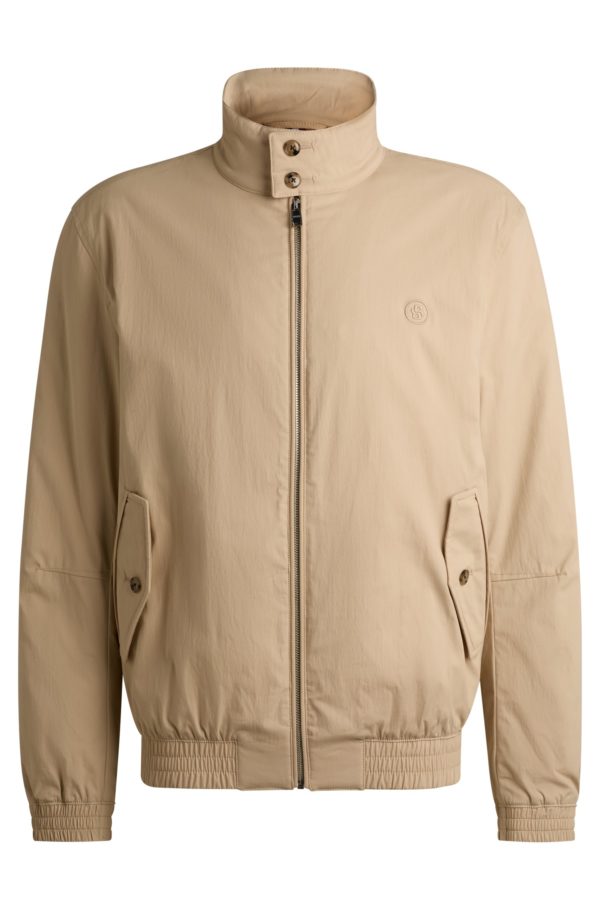 Hugo Boss Veste en coton mélangé avec monogramme Double B