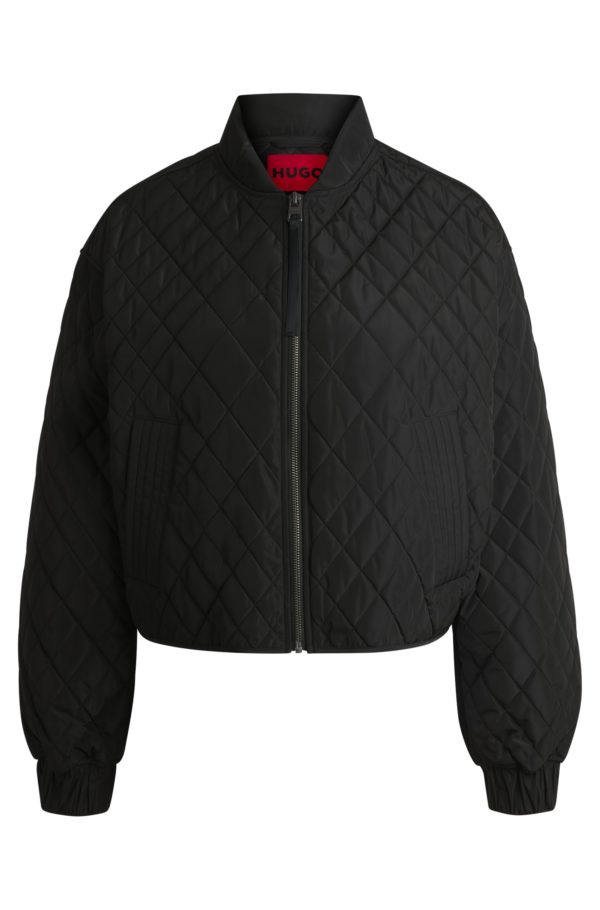 Hugo Boss Veste matelassée avec tirette de fermeture éclair à ruban