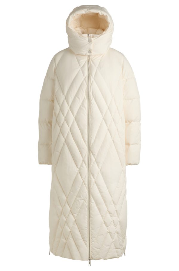 Hugo Boss Veste matelassée longue avec garnissage en duvet et plumes