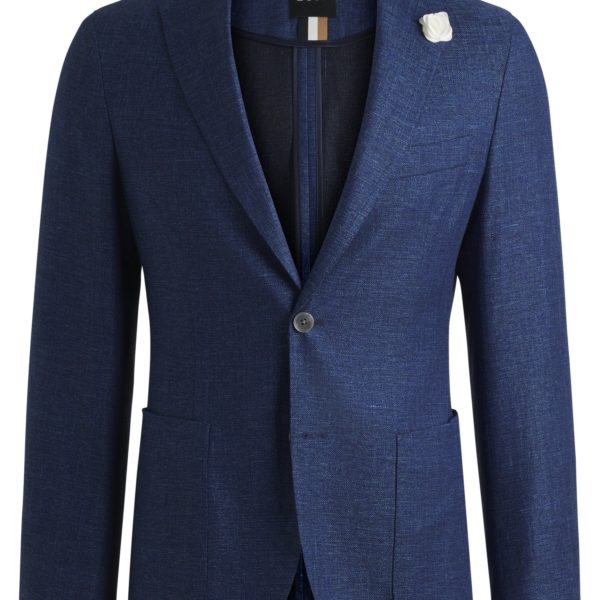 Veste slim en tissu à micro motif – Hugo Boss