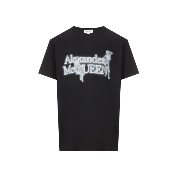 T-shirt imprimé en coton – Alexander Mcqueen