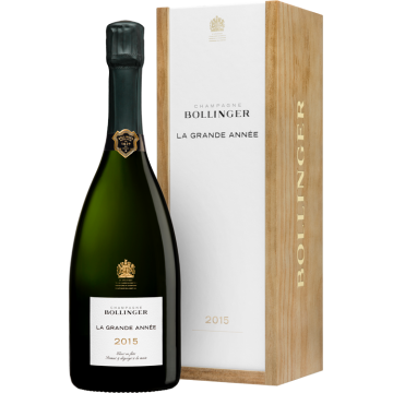 Champagne Bollinger - La Grande Année 2015 - Caisse Bois