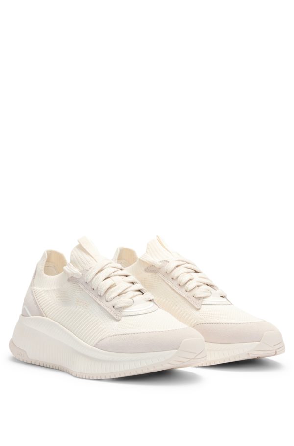 Hugo Boss Baskets TTNM EVO avec tige en maille et finitions en cuir suédé