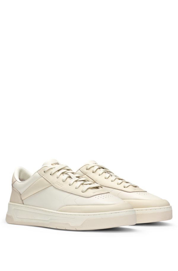 Hugo Boss Baskets au style authentique en cuir bicolore