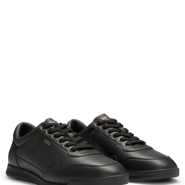 Hugo Boss Baskets en cuir nappa à détails perforés