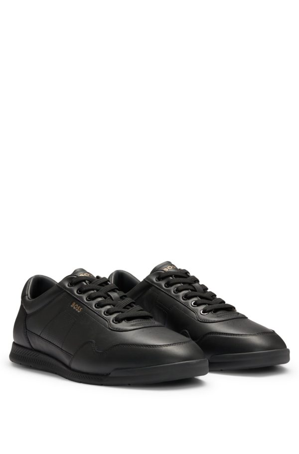 Hugo Boss Baskets en cuir nappa à détails perforés