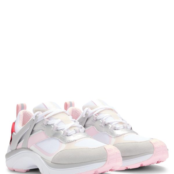 Hugo Boss Baskets style chaussures de course en mesh et cuir suédé