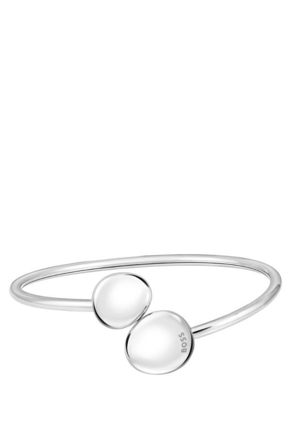 Hugo Boss Bracelet jonc doré façon galets