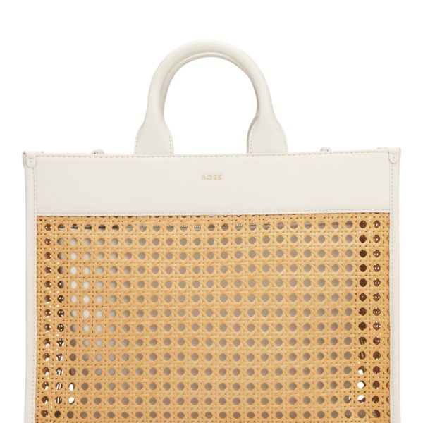 Hugo Boss Cabas tissé à logo doré