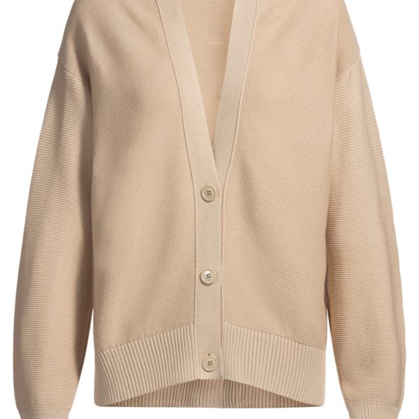 Hugo Boss Cardigan à col V en coton structuré