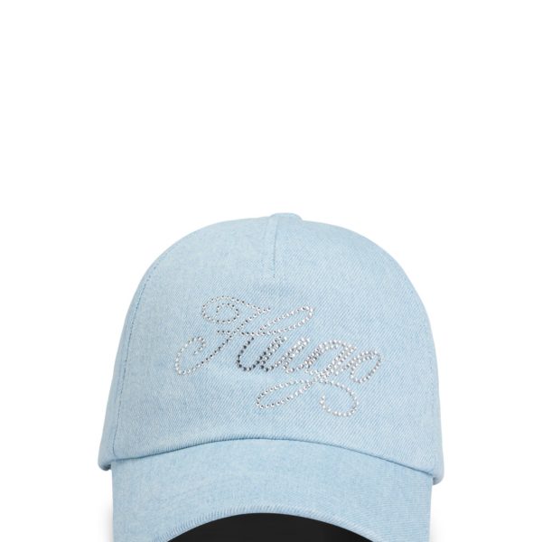 Casquette en denim avec logo orné de strass – Hugo Boss