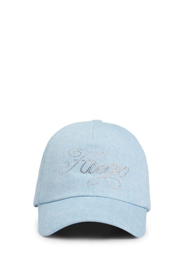 Hugo Boss Casquette en denim avec logo orné de strass