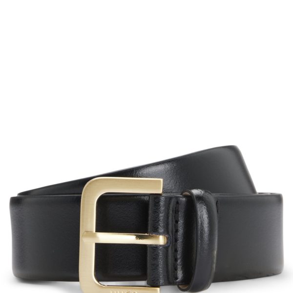 Ceinture en cuir avec boucle à logo gravé – Hugo Boss