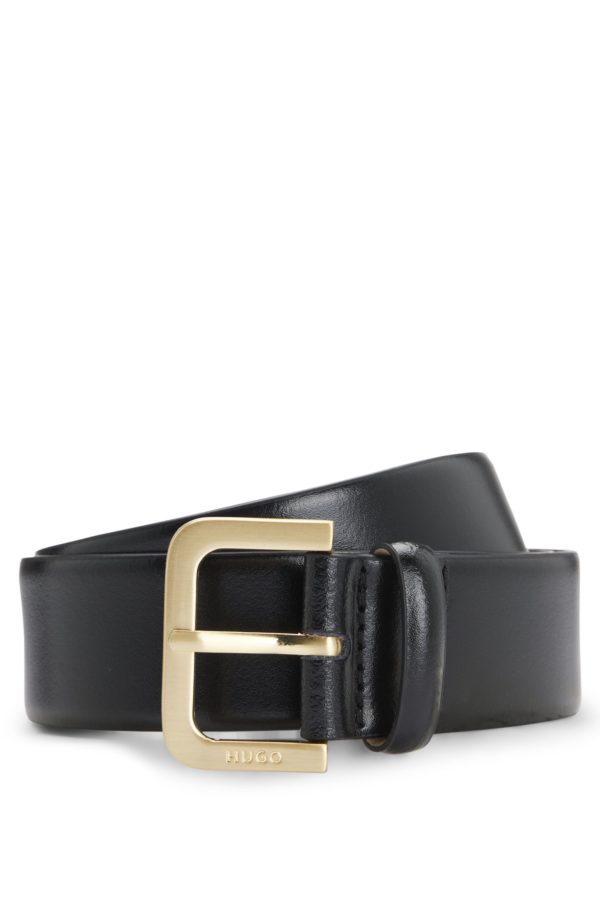 Hugo Boss Ceinture en cuir avec boucle à logo gravé