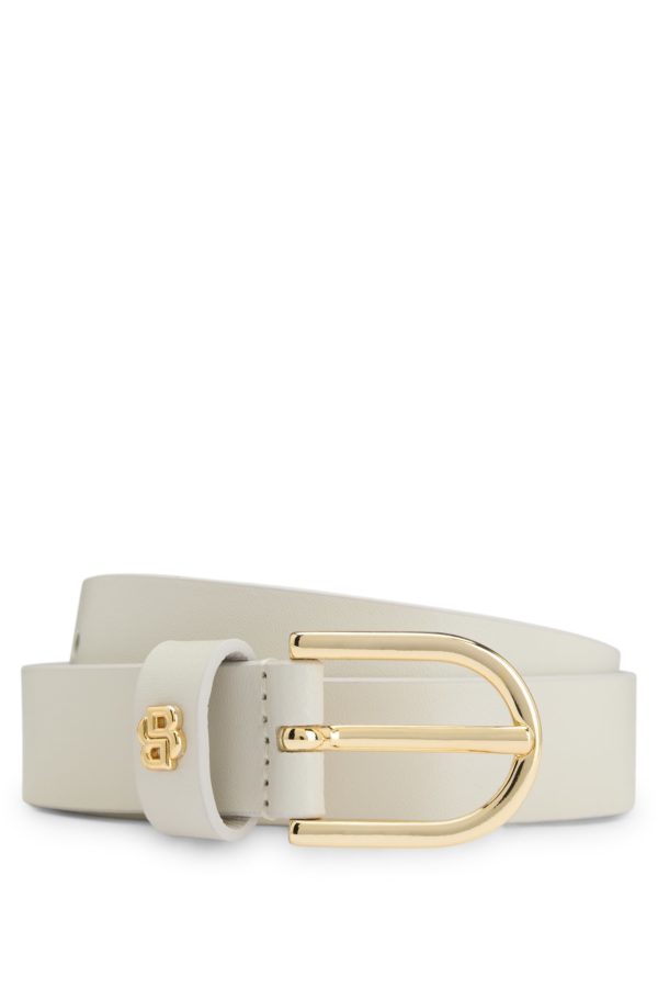 Hugo Boss Ceinture en cuir avec breloque double B