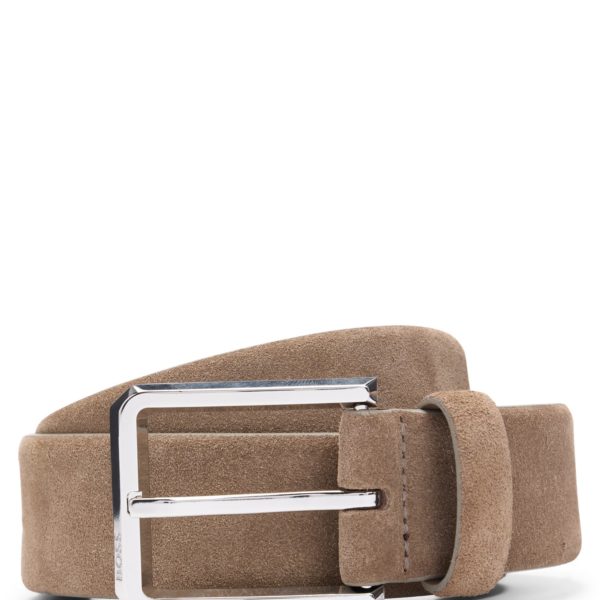 Hugo Boss Ceinture en cuir suédé avec boucle lisse à ardillon